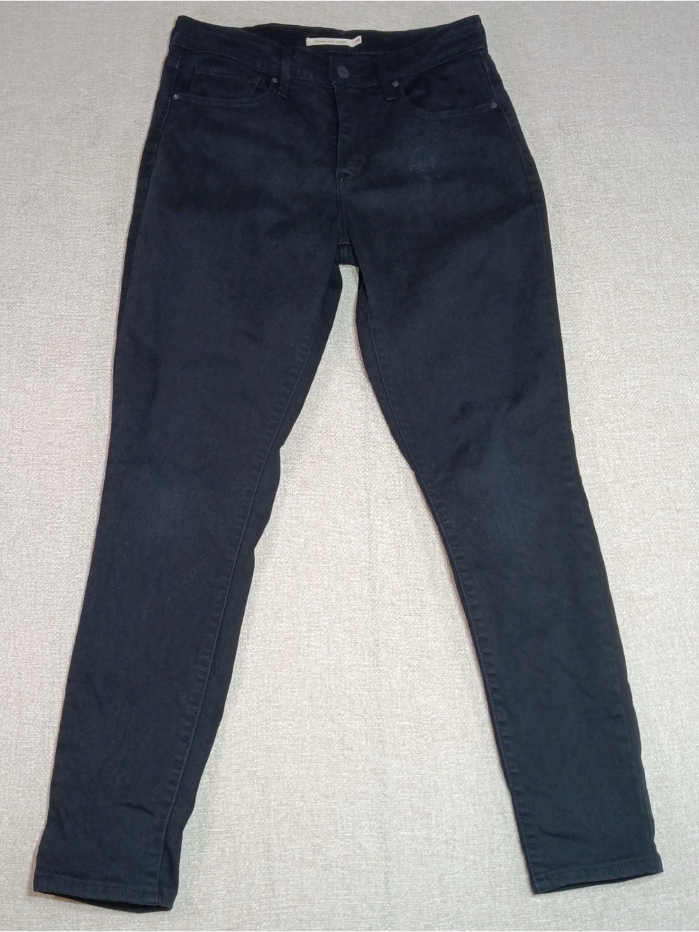 Levi’s 721 High Rise Skinny Jeans Women Size 28x28 Black Denim Pants Stretch